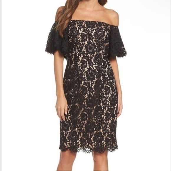 NWT ELIZA J BLACK LACE A-LINE COCKTAIL DRESS SIZE 10 NWT ELIZA J BLACK LACE A-LINE COCKTAIL DRESS SIZE 10